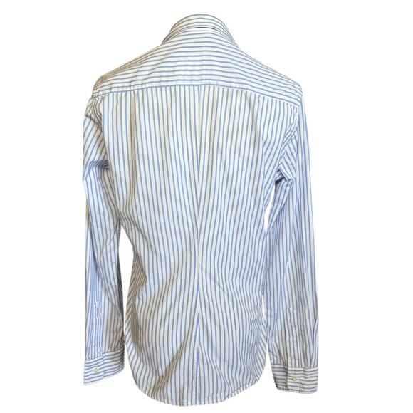 Frank & Eileen Blue and White Striped Button-Down Shirt Size S 100% Cotton - Picture 4 of 8